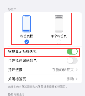 丛台iPhone授权维修分享Safari浏览器如何切换标签栏位置 